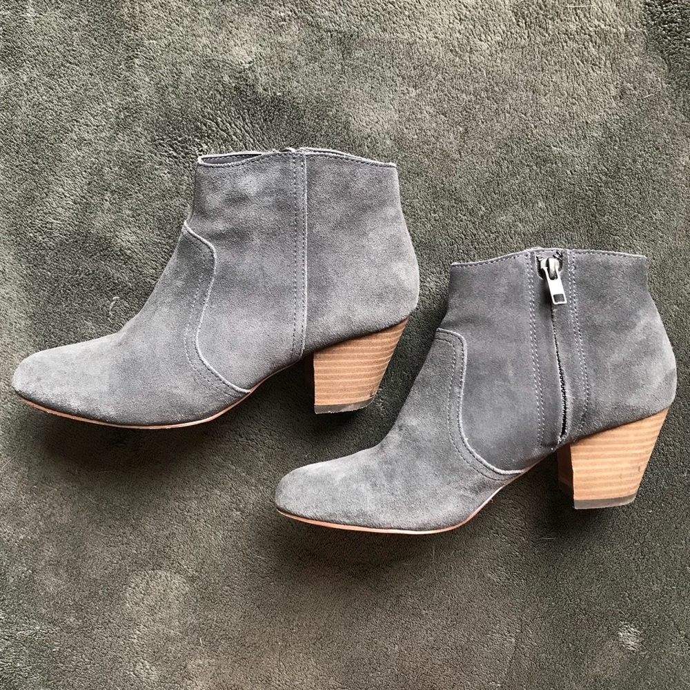 Gap Short Grey Suede Booties